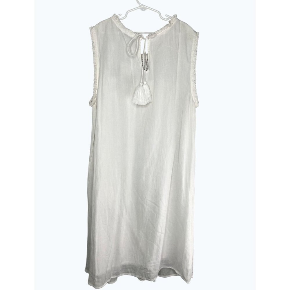 Tommy Bahama Womens Crinkle Rayon Sleeveless Dress Casual Beachwear Size Large - Picture 10 of 16